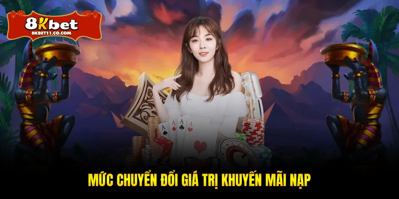 Mức chuyển đổi giá trị khuyến mãi nạp