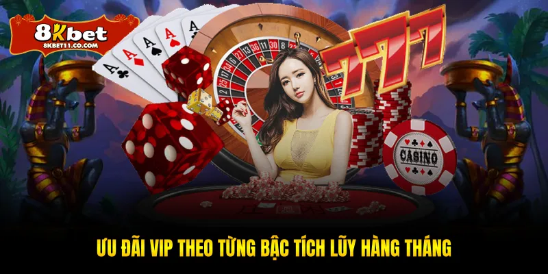 Ưu đãi VIP theo từng bậc tích lũy hàng tháng